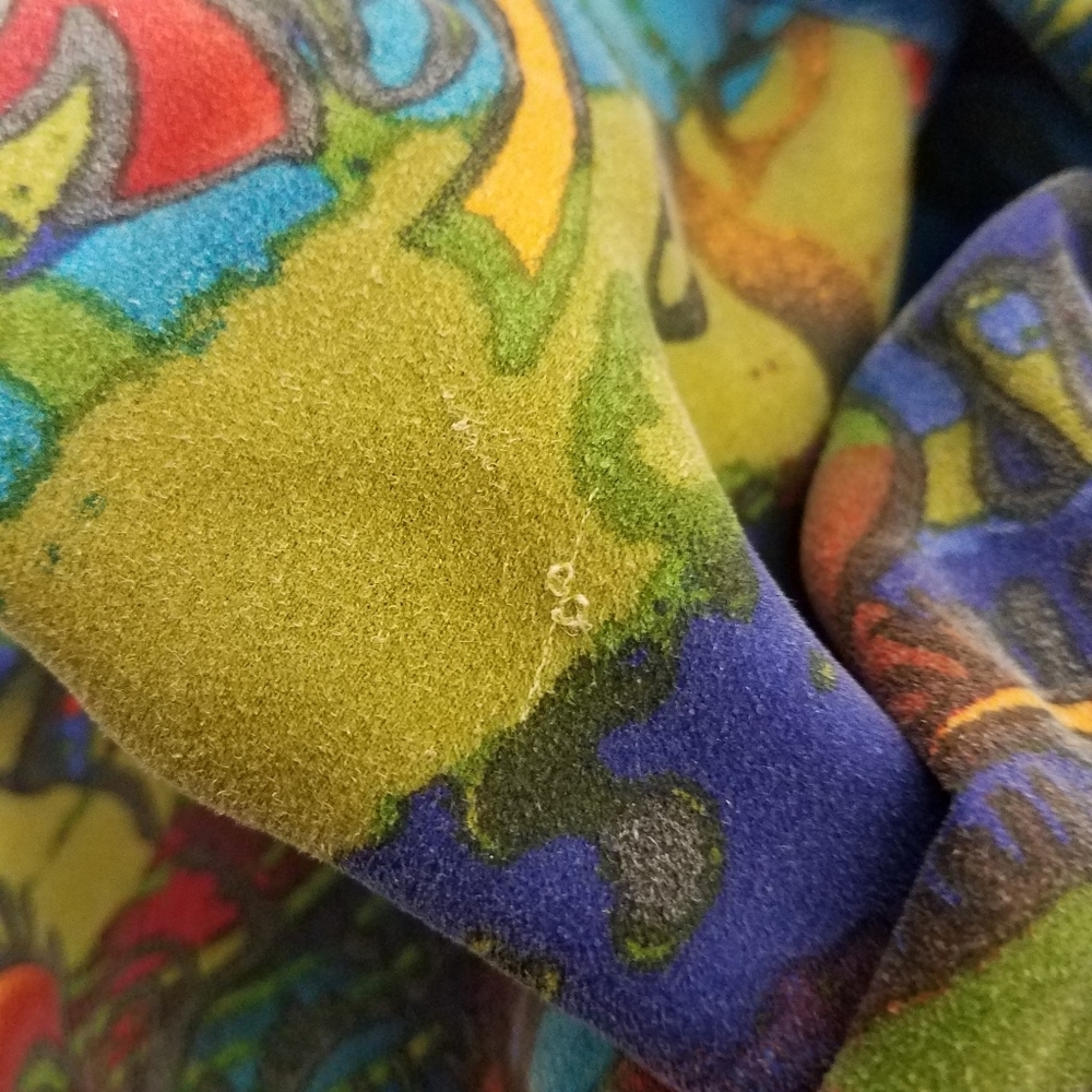 Chico's Abstract Faux Suede Button Down See Measurements (L?) - Picture 10 of 10